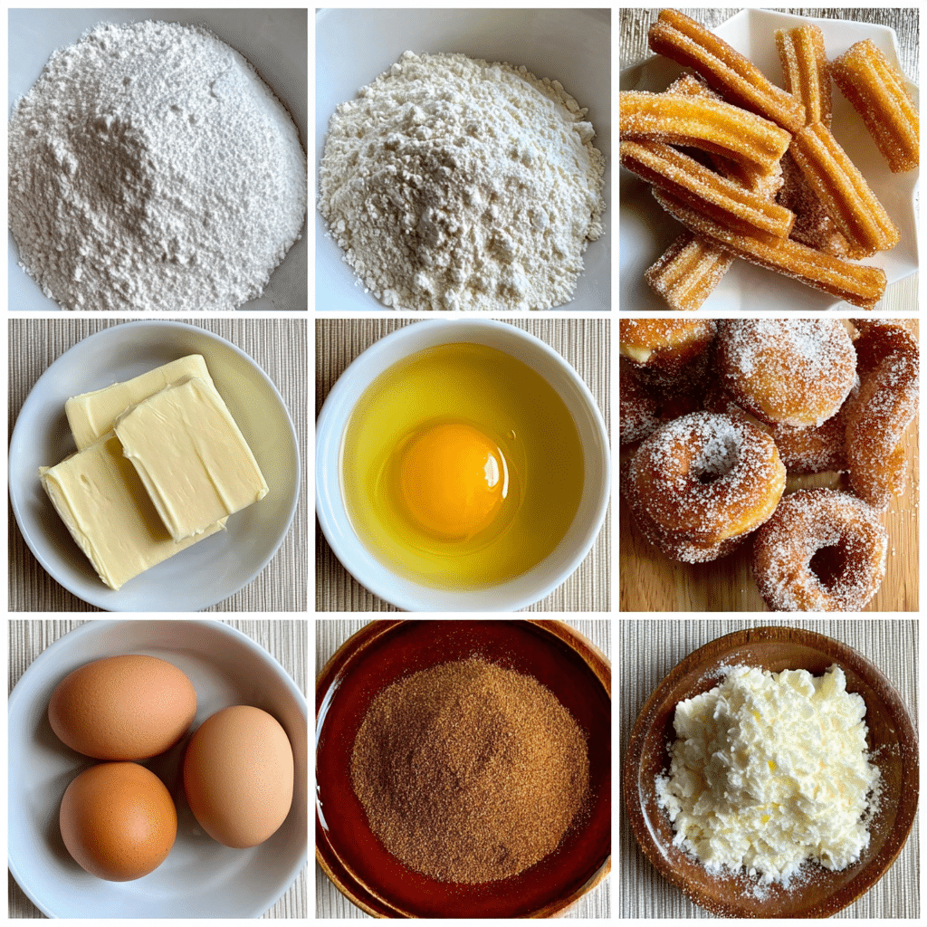 Ingredients for Delicious Baked Churro Bites