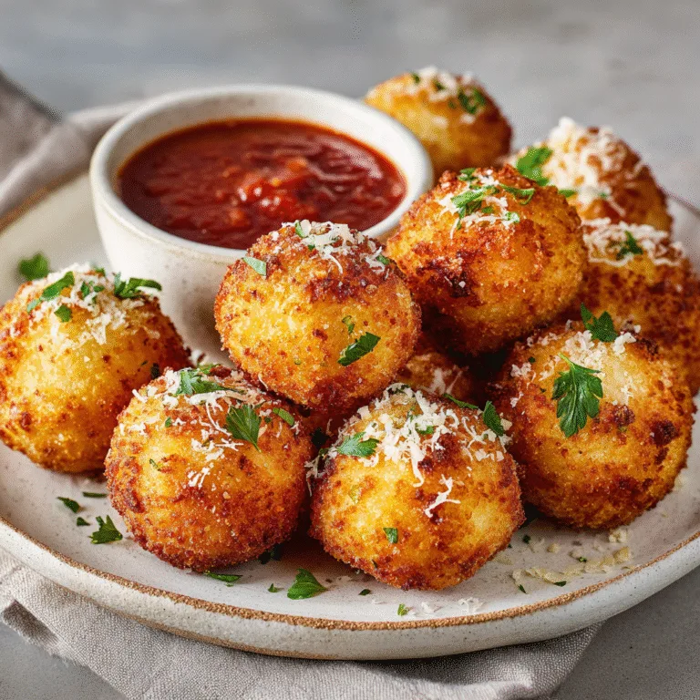 Mini Arancini Balls with Marinara Dip