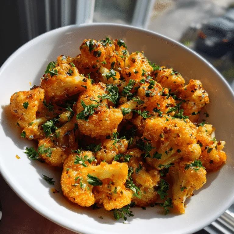 Air Fryer Buffalo Cauliflower