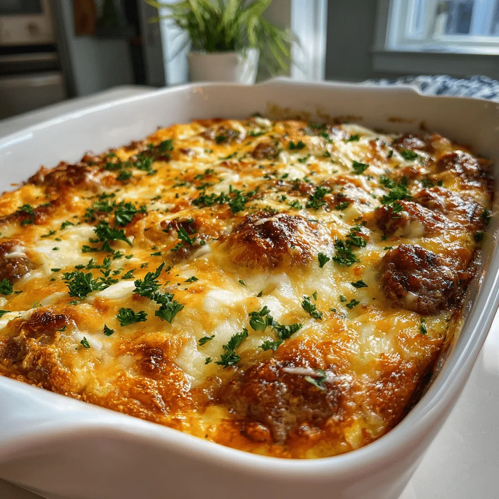 Cheesy Sausage Breakfast Casserole