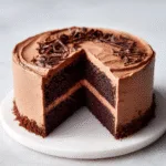 Decadent Chocolate Cake with cocoa buttercream