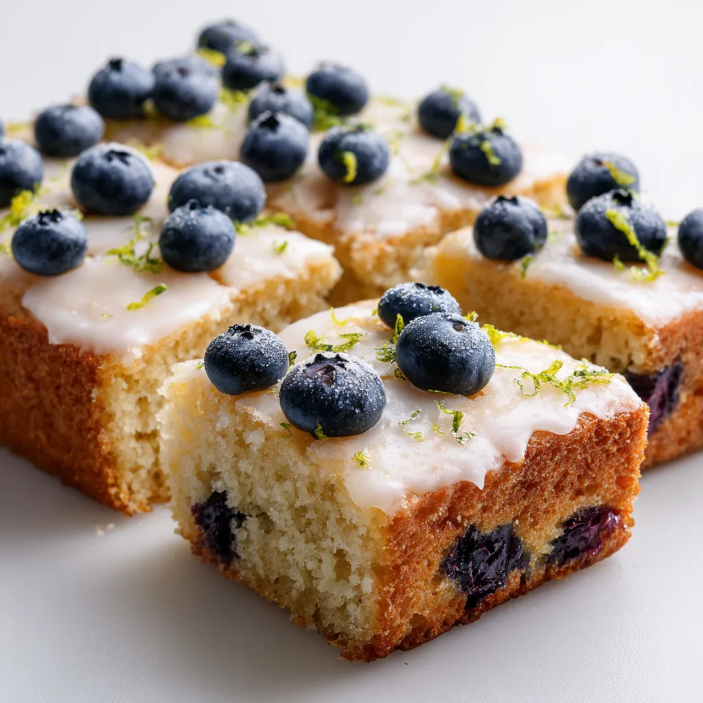 Lemon Blueberry Sheet Cake
