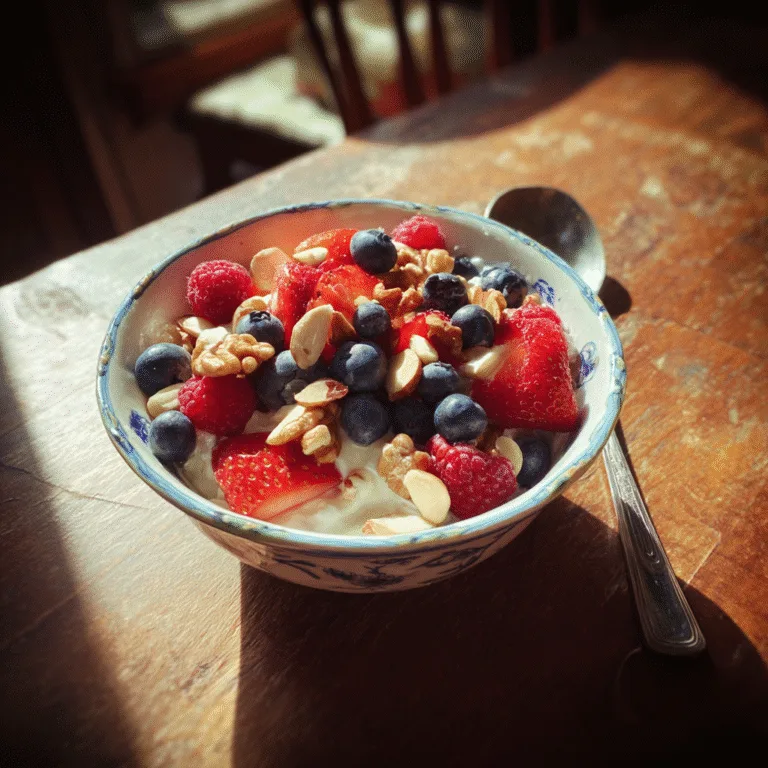 Cottage Cheese Breakfast Bowl with Berries & Nuts