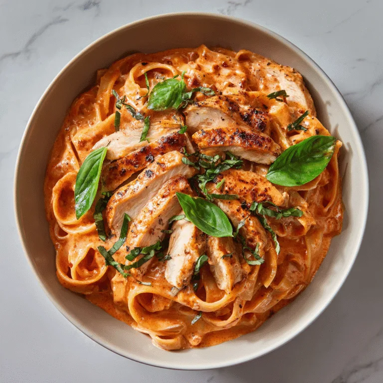 Creamy Tomato Basil Chicken Pasta