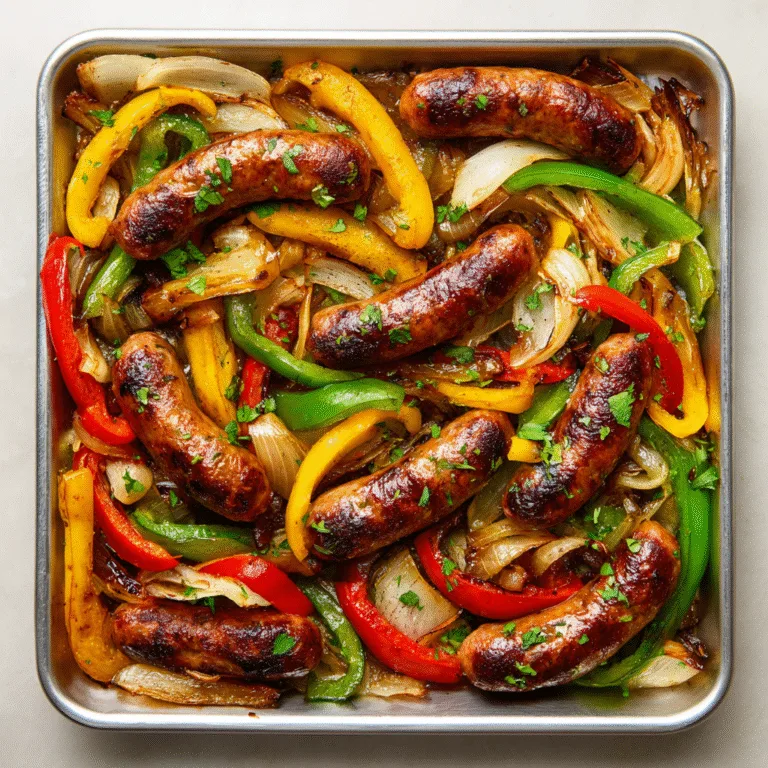 One-Pan Sausage & Peppers Dinner