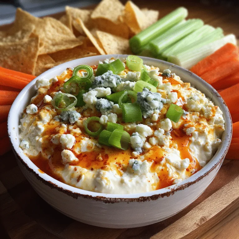 Buffalo Cottage Cheese Dip