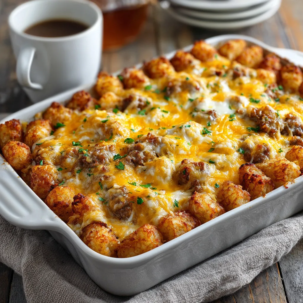 Tater Tot Breakfast Casserole