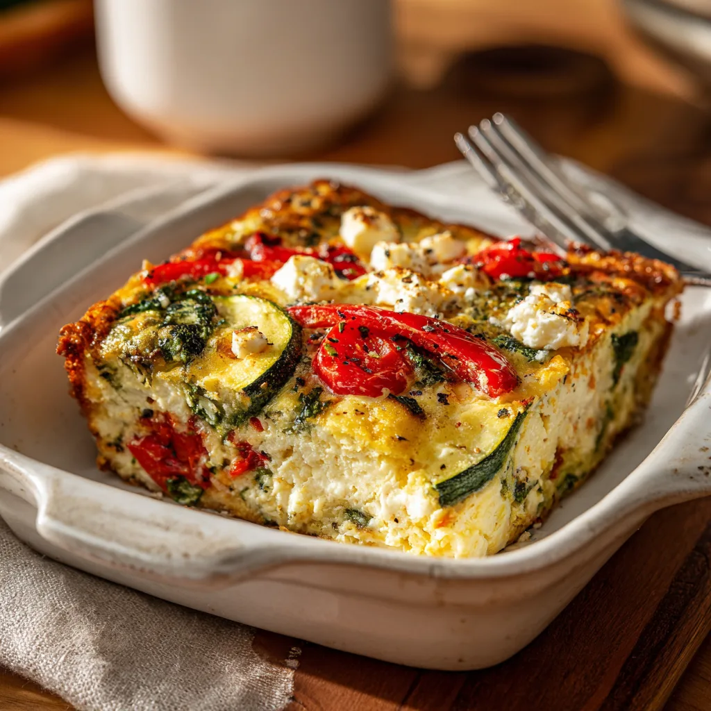 Vegetable & Feta Breakfast Casserole