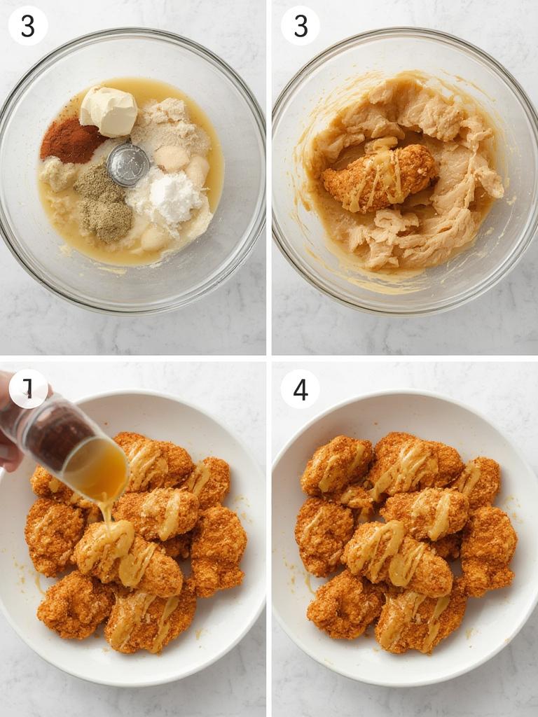 Crispy Chicken Tenders with Honey Mustard 2