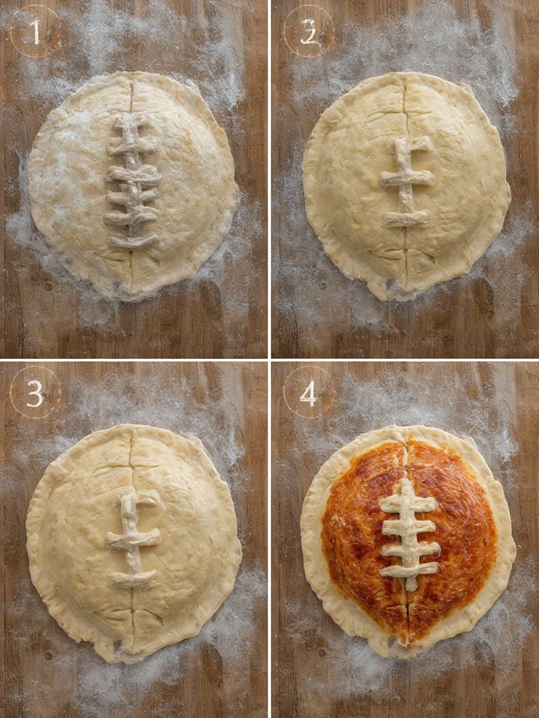 Football Shaped Calzones 1 2