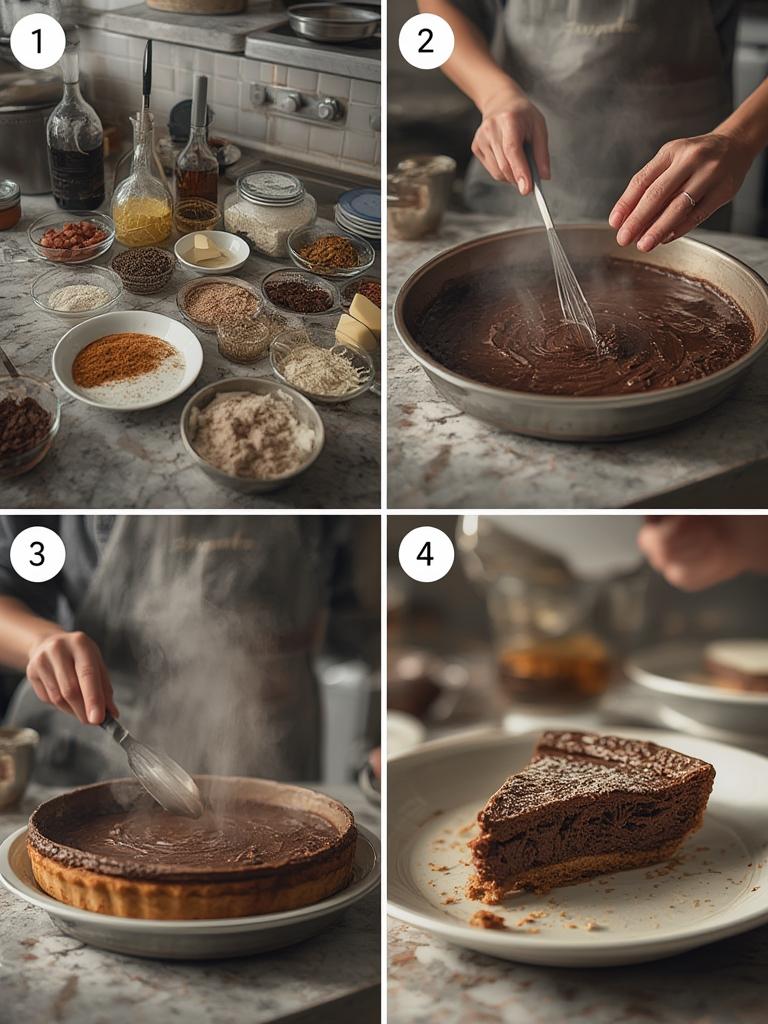 French Silk Chocolate Pie Cake 2