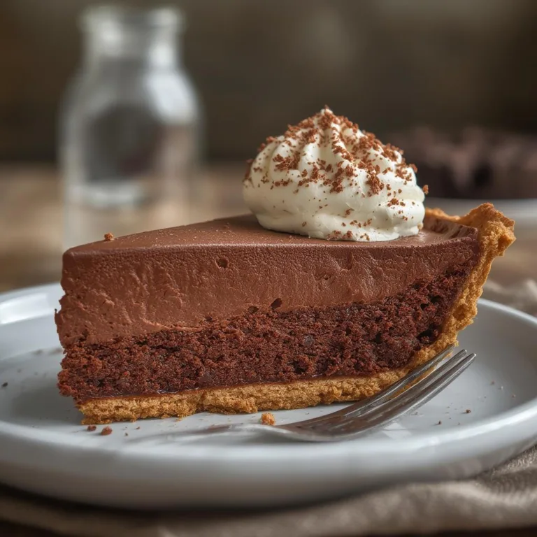 French Silk Chocolate Pie Cake