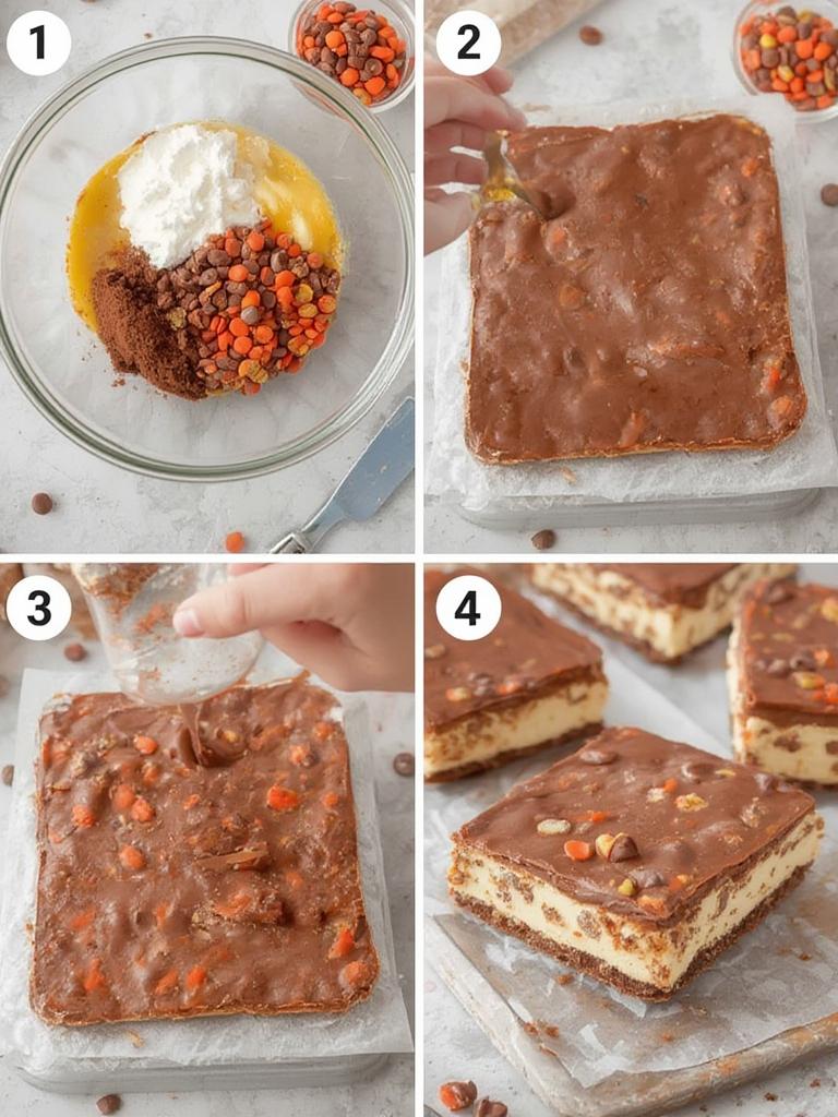 Frozen Reeses Dessert Squares 2