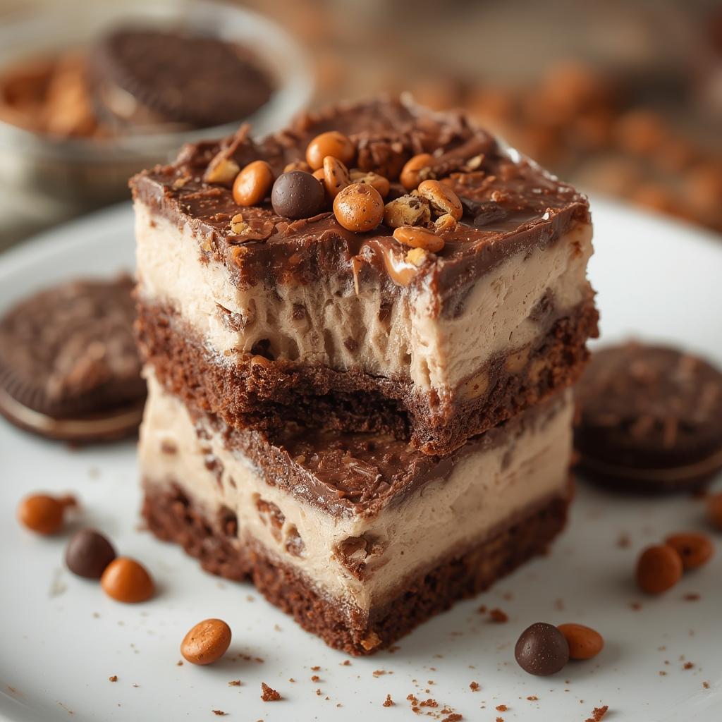 Frozen Reeses Dessert Squares