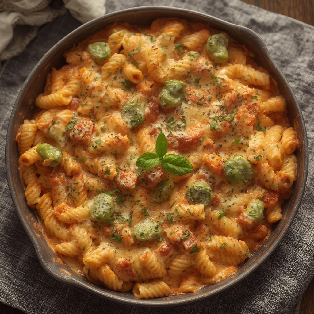 High Protein Cottage Cheese Pasta Bake