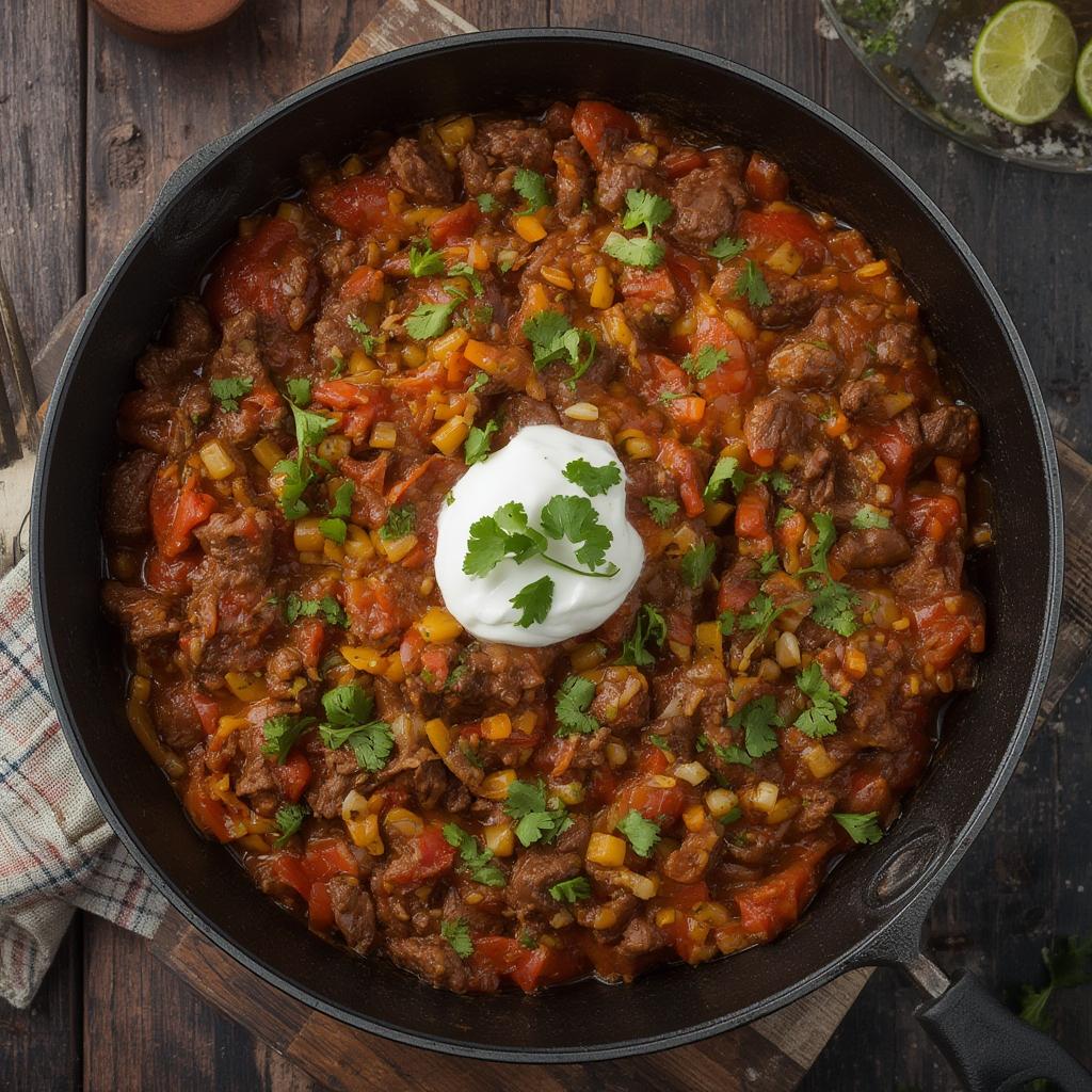 Low-Carb Beef Taco Skillet : Fast & Flavorful Family Favorite! 4 Low Carb Beef Taco Skillet
