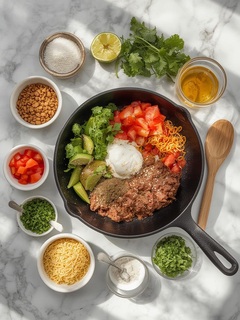 Low-Carb Beef Taco Skillet : Fast & Flavorful Family Favorite! 2 Low Carb Beef Taco Skillet 1 1