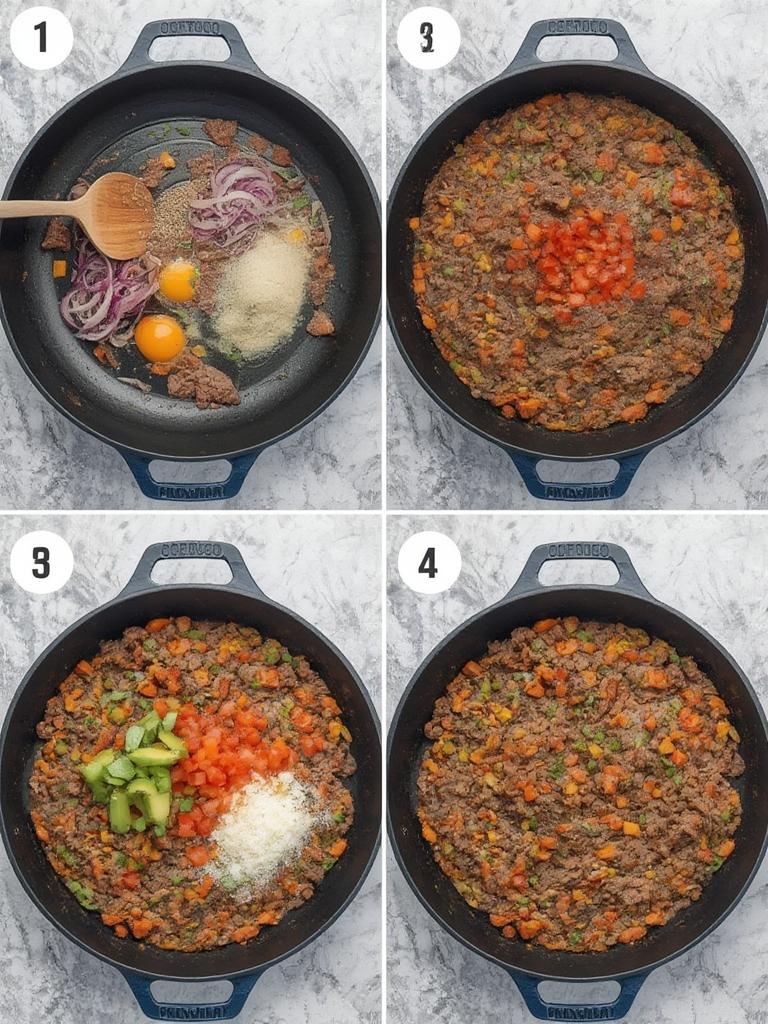 Low-Carb Beef Taco Skillet : Fast & Flavorful Family Favorite! 3 Low Carb Beef Taco Skillet 1 2