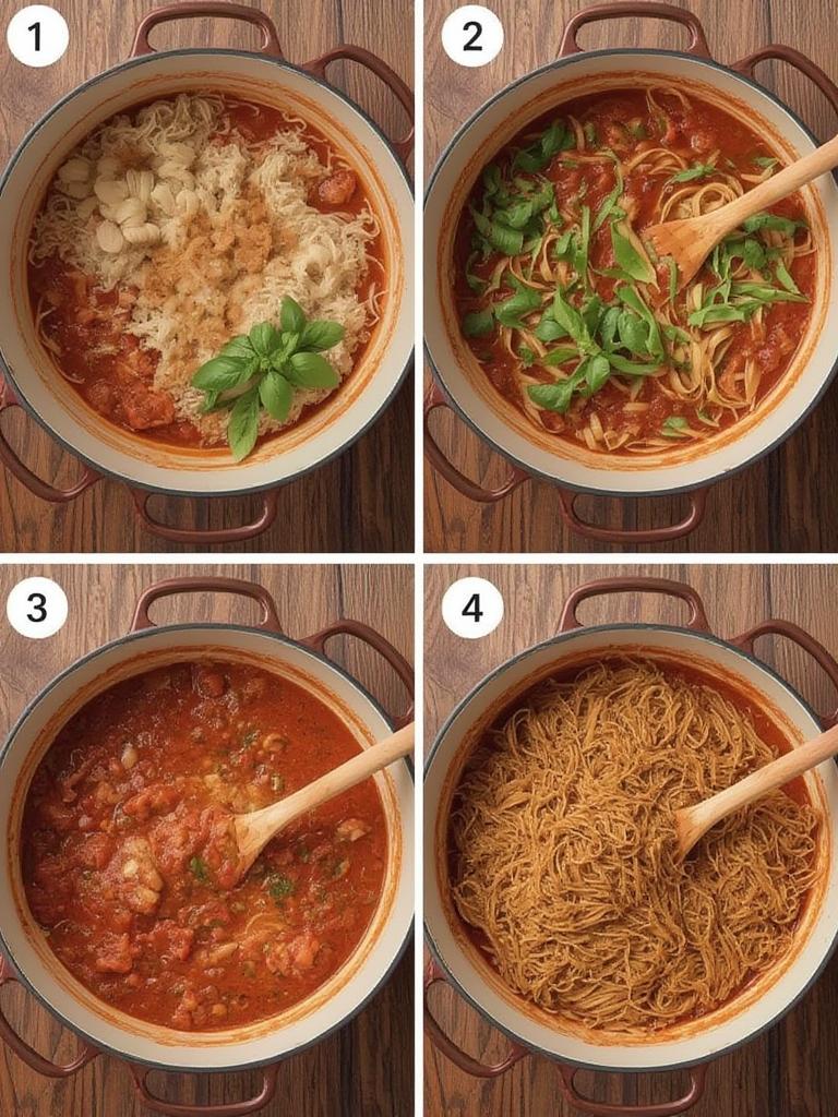 One Pot Tomato Basil Pasta 2