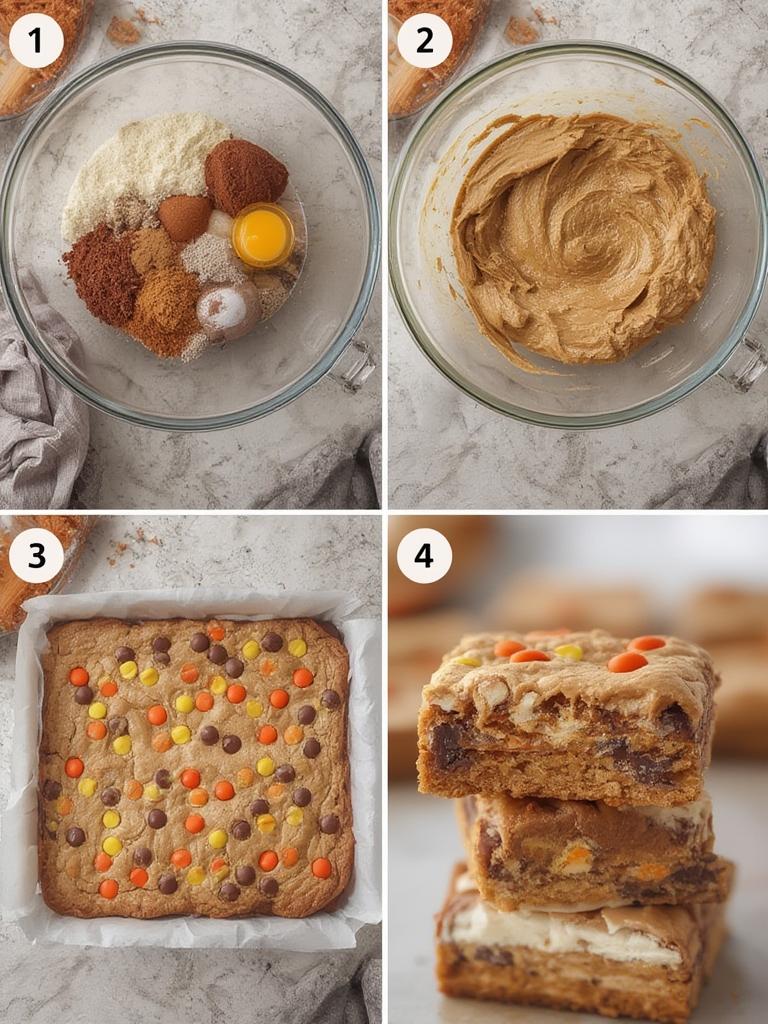 Reese’s Pieces Peanut Butter Blondies : Irresistibly Gooey & Heavenly! 3 Reeses Pieces Peanut Butter Blondies 2