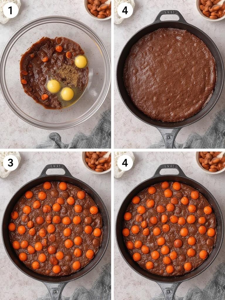 Reeses Skillet Brownie Dessert 3
