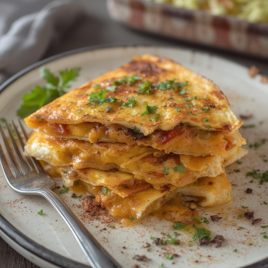 Simple Cheesy Baked Quesadillas