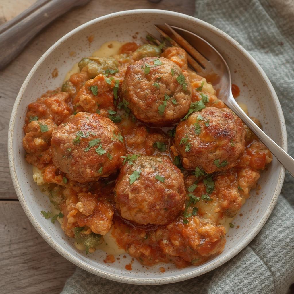Simple Low-Carb Turkey Meatballs With Veggie Mash : Quick, Delicious & Guilt-Free! 4 Simple Low Carb Turkey Meatballs With Veggie Mash 3