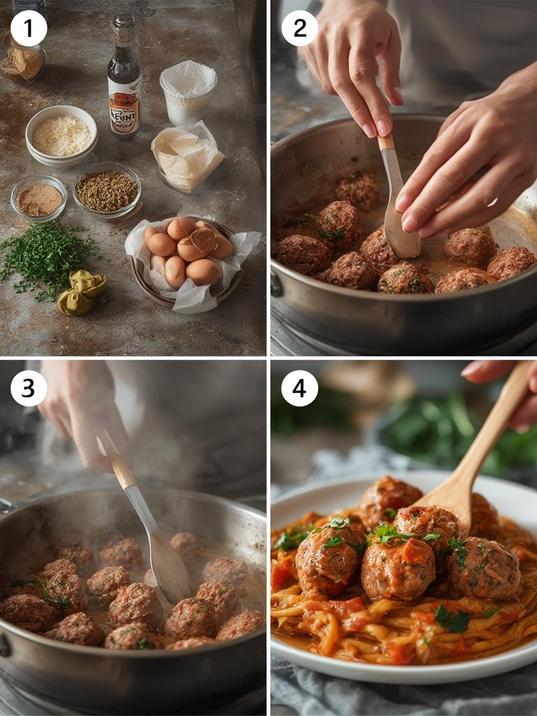 Simple Low-Carb Turkey Meatballs With Veggie Mash : Quick, Delicious & Guilt-Free! 3 Simple Low Carb Turkey Meatballs With Veggie Mash 5