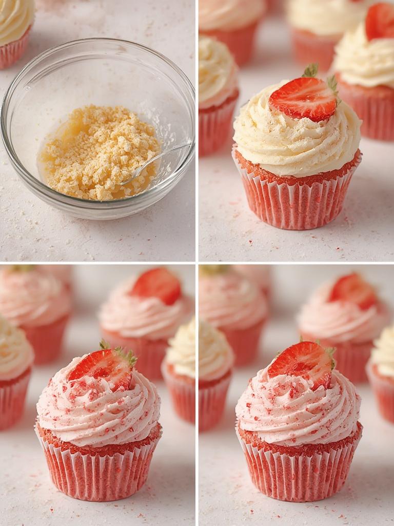 Strawberry Stroller Cupcakes : Adorable Treats To Sweeten Baby Showers! 3 Strawberry Stroller Cupcakes 2
