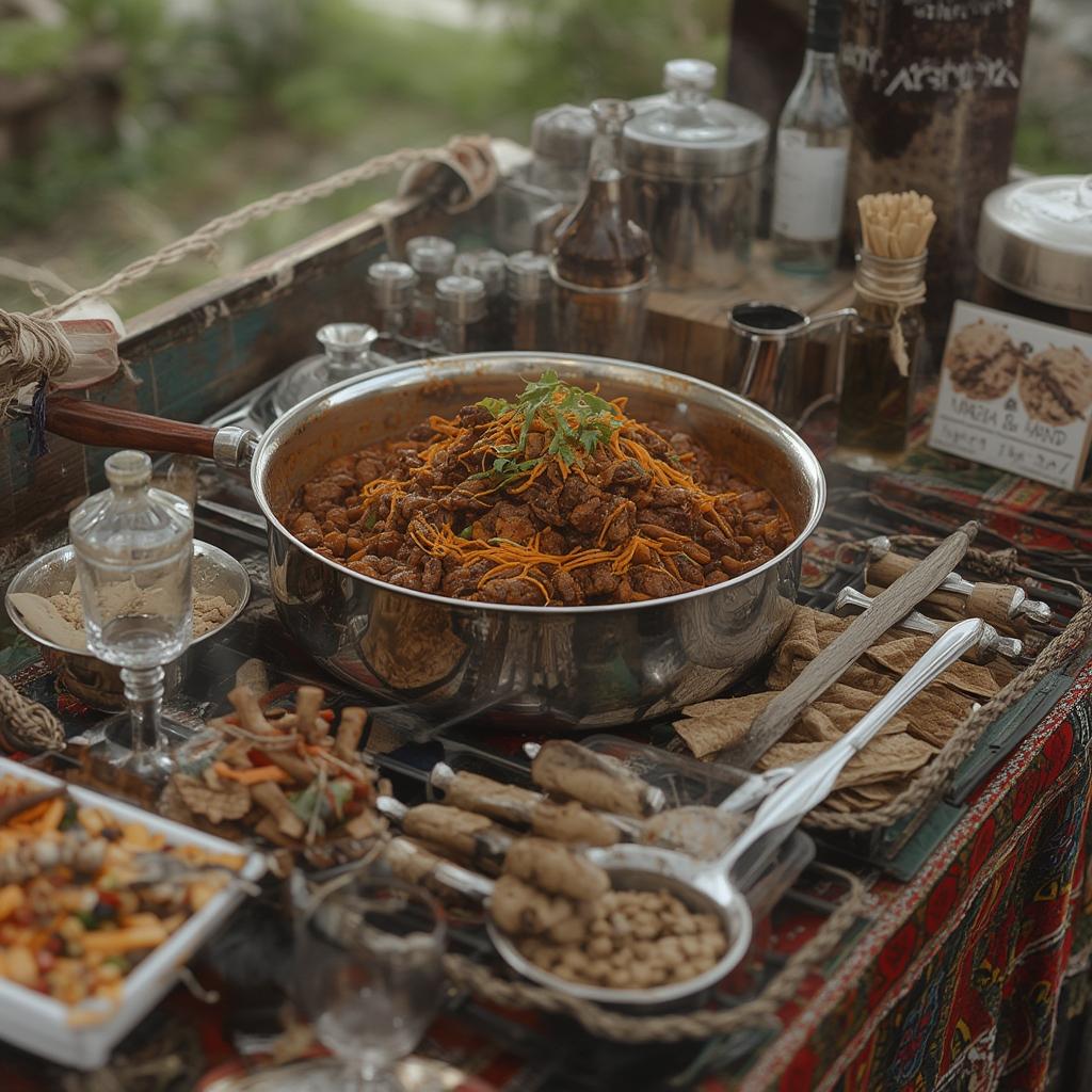 Tailgate Chili Bar Setup