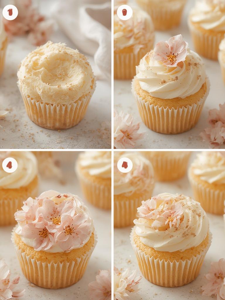 Vanilla Baby Bloom Cupcakes 5