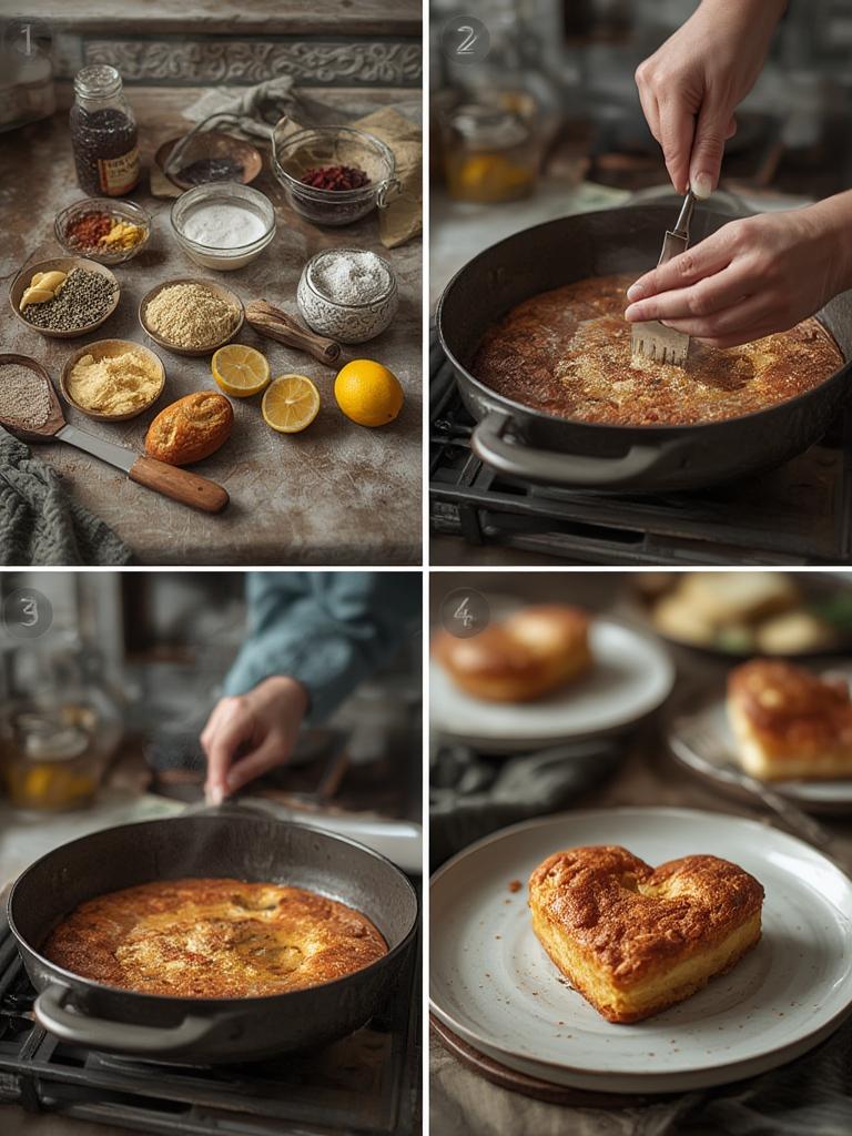 Vintage Lemon Heart Cake 2