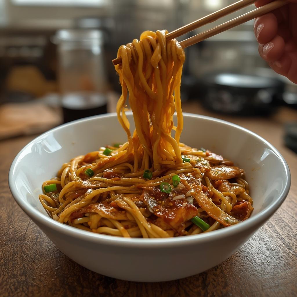 Finished Easy Chicken Lo Mein