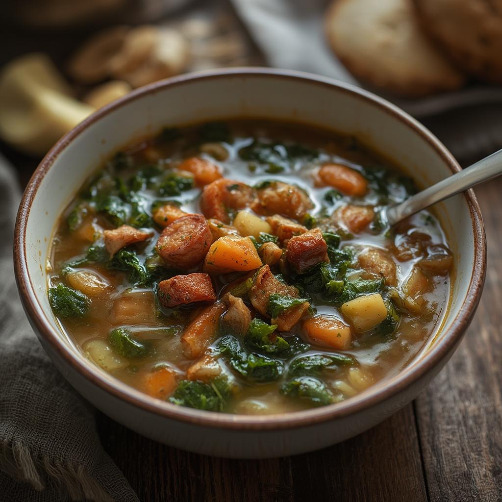 Smoked Sausage Kale Soup - A Hearty & Comforting Bowl Of Joy 4 Smoked Sausage Kale Soup