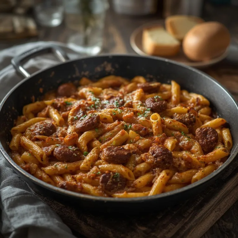 Smoked Sausage Pasta Skillet