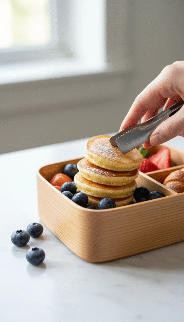 15 Time-Saving Hacks for Assembling Breakfast Bento Boxes 14 Original mini pancakes 202602201345