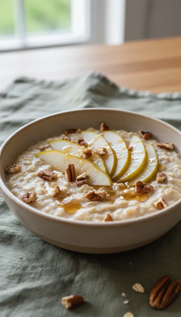 The Ultimate Fix for Boring Oatmeal: 15 Artistic Bowl Recipes 5 Original pear oatmeal 202602131104