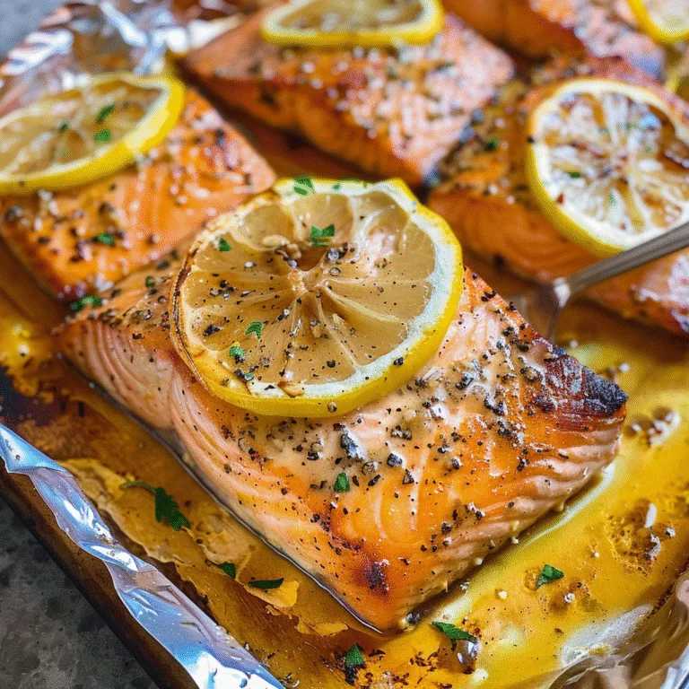 Sheet Pan Lemon Garlic Butter Salmon