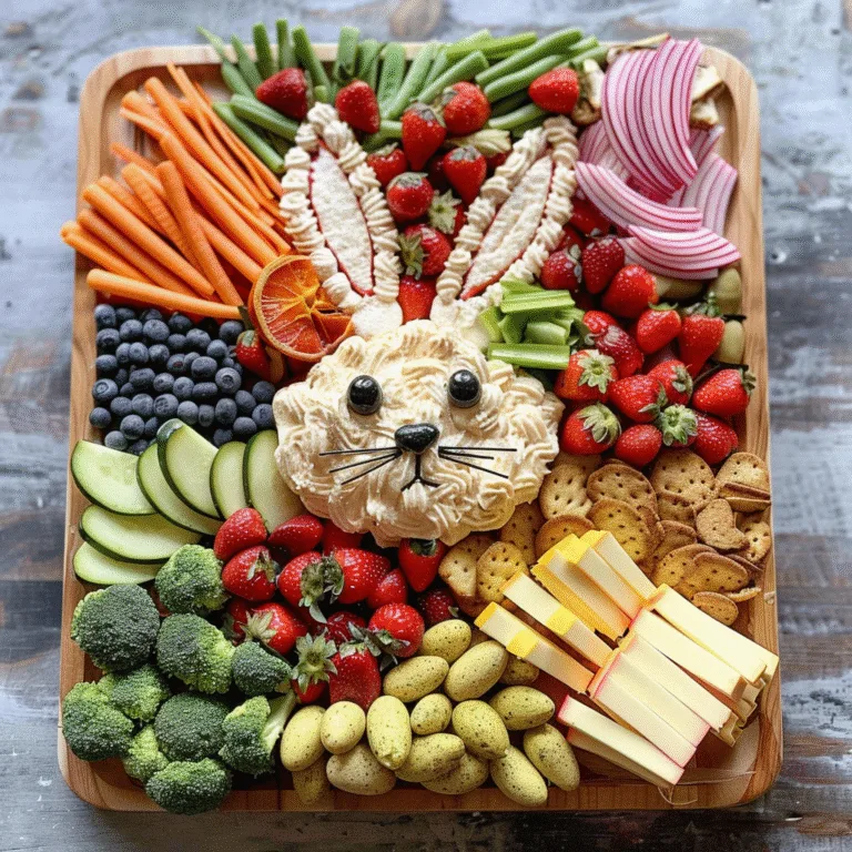 Easter Bunny Snack Board