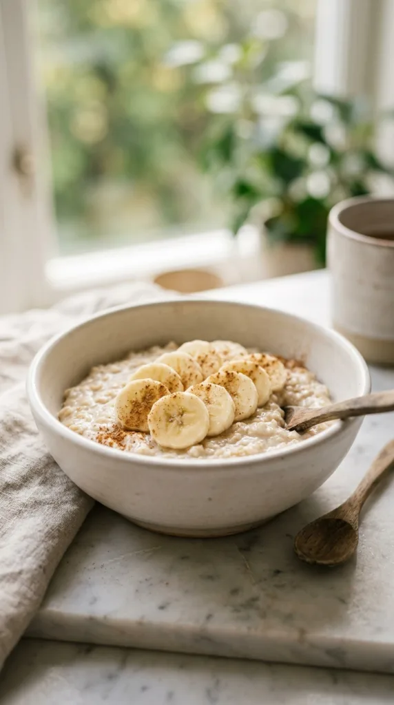 Budget-Rezepte unter 5 €: Wie man schnell, satt und trotzdem gut isst 7 Bowl of oat porridge with 202605112022