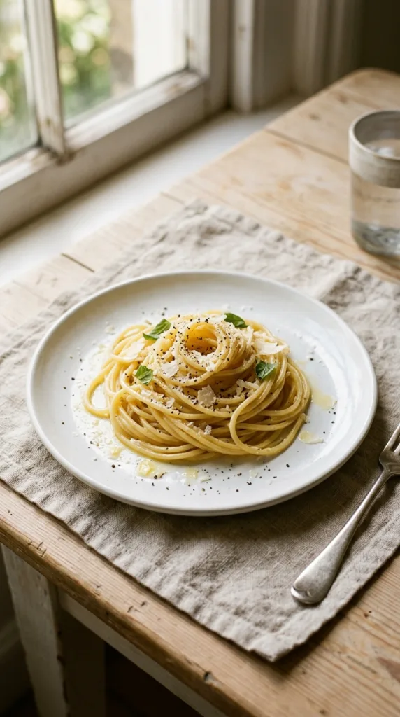 Budget-Rezepte unter 5 €: Wie man schnell, satt und trotzdem gut isst 10 Buttered pasta with parmesan pepper 202605112024