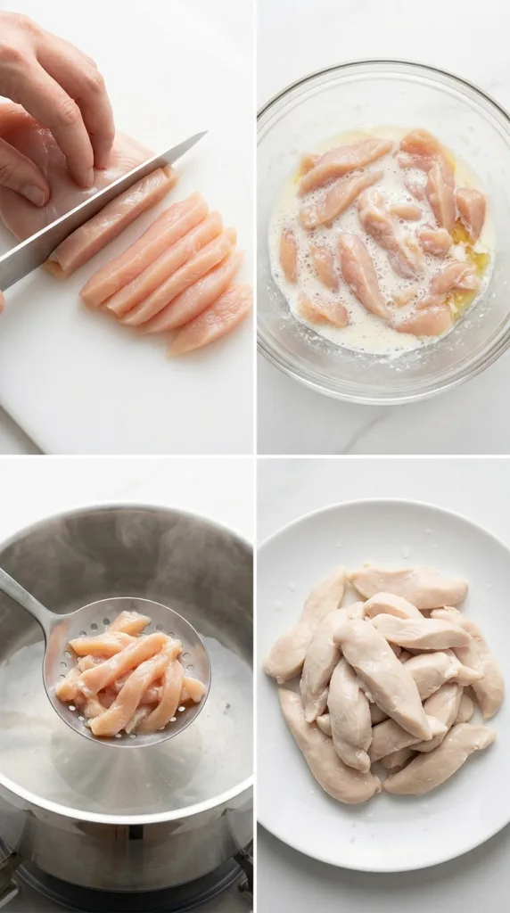 Chicken velveting process steps … 202605141300