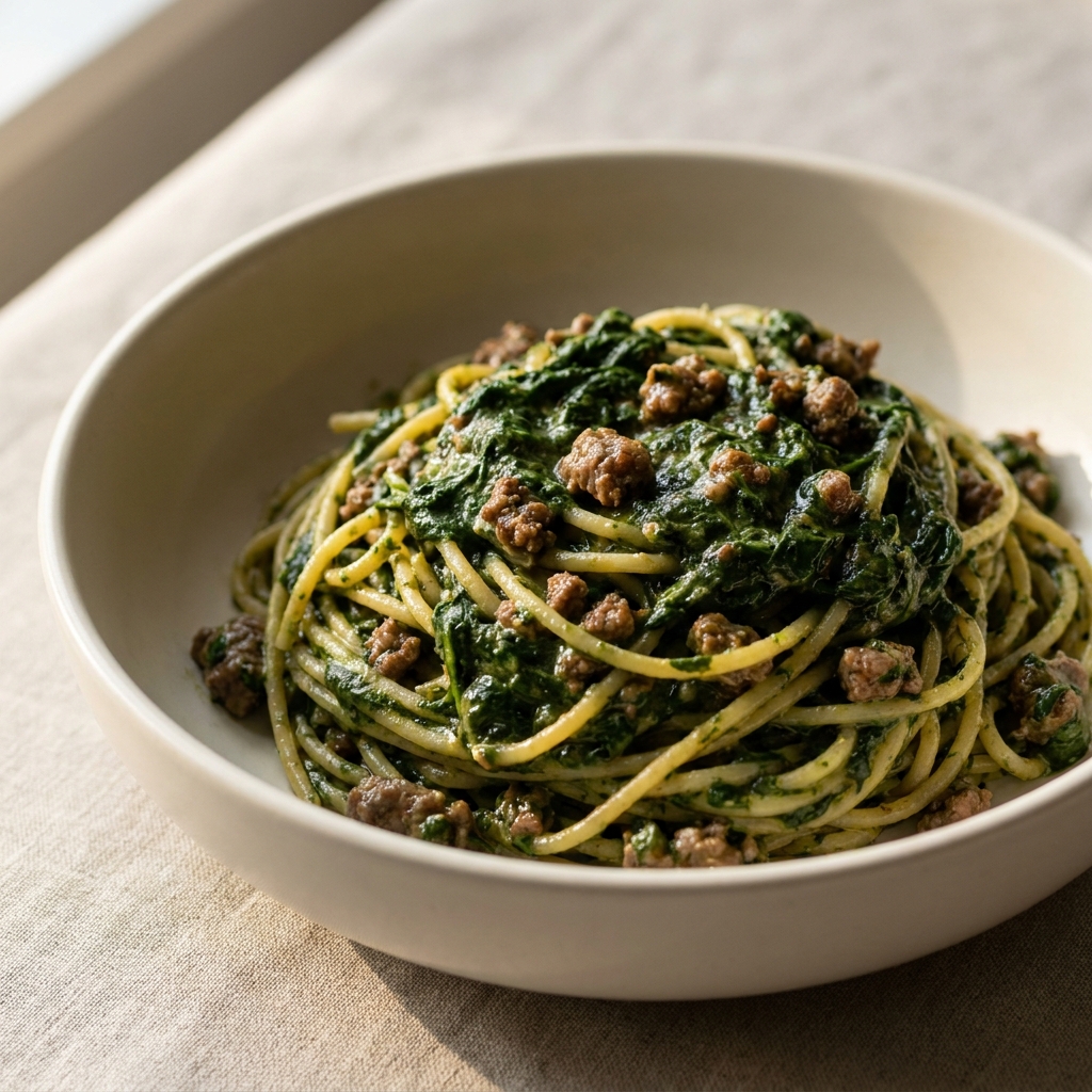 Spinat Hackfleisch Spaghetti – Das Rezept, das wirklich satt macht (und nach mehr verlangt)