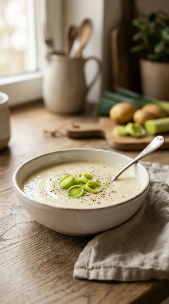 Budget-Rezepte unter 5 €: Wie man schnell, satt und trotzdem gut isst 4 Potato leek soup in bowl 202605112020