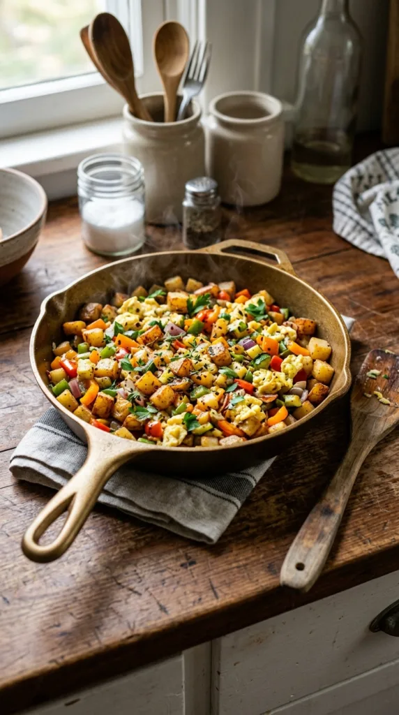 Skillet with potatoes vegetable… 202605112148