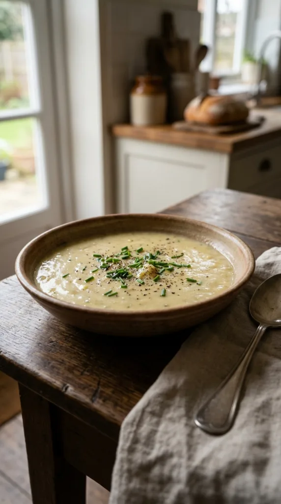 Soup bowl filled with potato 202605112149