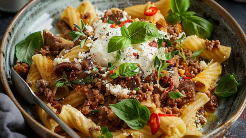 Türkische Pasta mit Joghurt, Hackfleisch & Chiliöl – Ein Geschmackserlebnis wie im Basar
