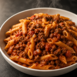 Linsenpasta mit Hackfleisch – Das Rezept
