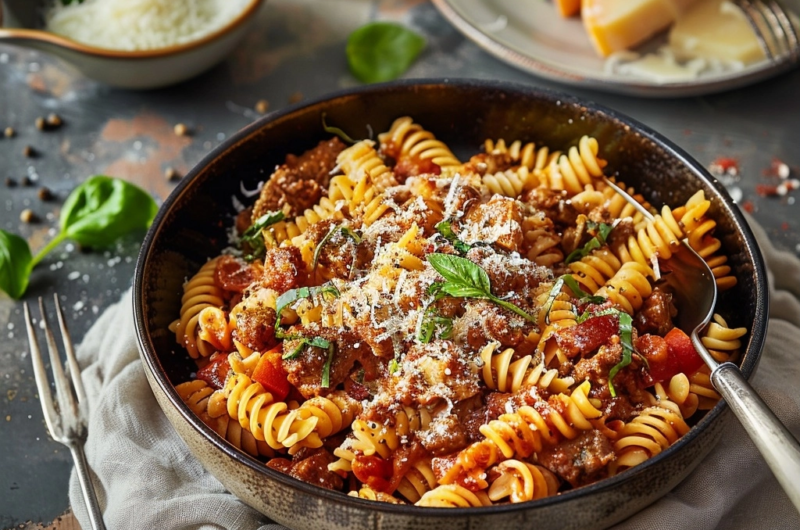 One-Pot-Pasta mit Hackfleisch – Das einfachste Feierabend-Rezept in nur einem Topf