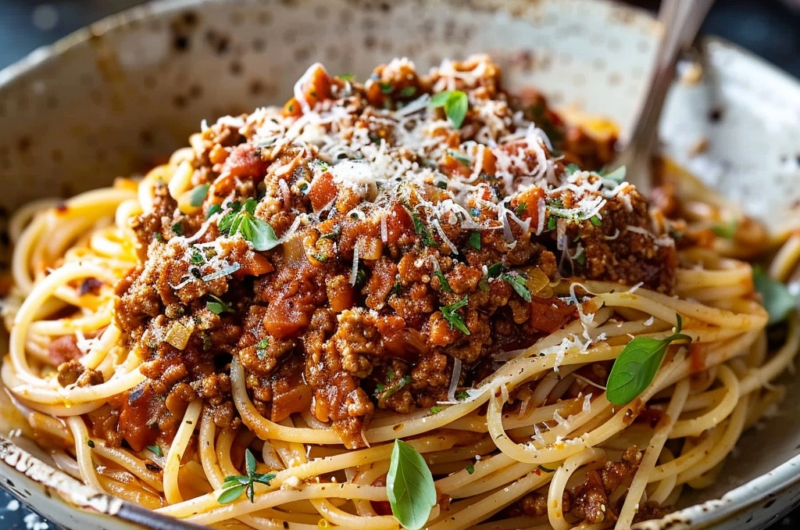 Spaghetti Bolognese: Das perfekte italienische Nudelgericht für Zuhause